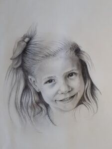 Dibujo con carbón y grafito sobre papel Canson
